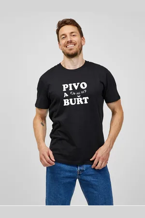 Zoot Černé pánské tričko ZOOT.Original PIVO a (je mi to) BUŘT