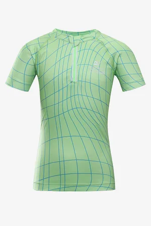 Alpine Zelený dětský vzorovaný cyklo dres LATTERO