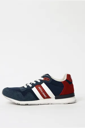 JACK & JONES Tmavě modré pánské tenisky s detaily v semišové úpravě Stellar