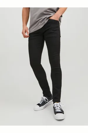 JACK & JONES Černé pánské skinny fit džíny Liam