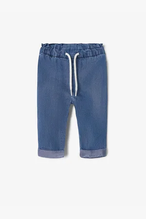 NAME IT Modré holčičí straight fit džíny Bella