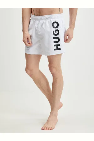 HUGO BOSS Bílé pánské plavky