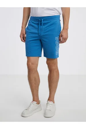 HUGO BOSS Modré pánské pyžamové kraťasy