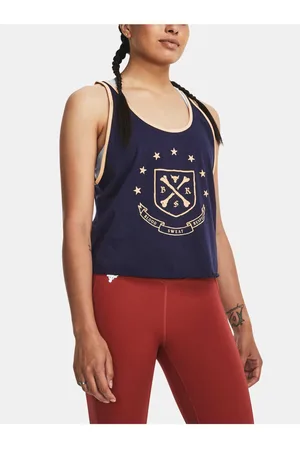 Under Armour Tmavě modré dámské tílko Project Rock Q3 Arena Tank