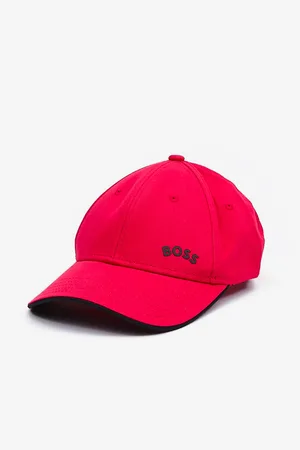 HUGO BOSS Tmavě růžová pánská kšiltovka Hugo Bold Curved