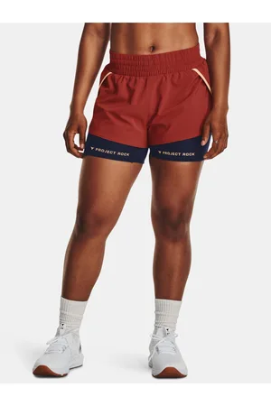 Under Armour Červené dámské kraťasy Project Rock Flex