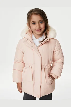 Marks & Spencer Holčičí zimní bunda s umělým kožíškem