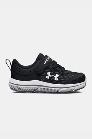 Under Armour Černé klučičí sportovní kožené tenisky Assert 10