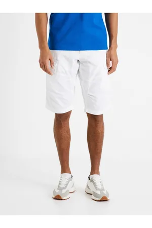 Celio Bílé pánské kraťasy Bocourtbm1