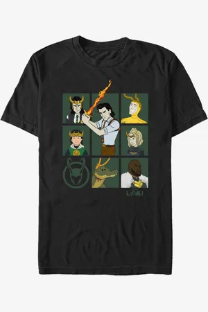 ZOOT FAN. Černé unisex tričko Marvel Team