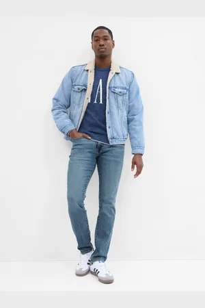 GAP Modré pánské skinny fit džíny