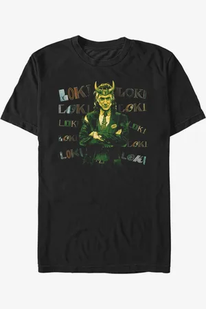 ZOOT FAN. Černé unisex tričko Marvel Loki Chaotic
