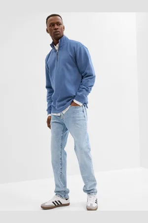 GAP Světe modré pánské straight fit džíny