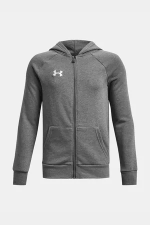 Under Armour Šedá klučičí sportovní mikina Rival
