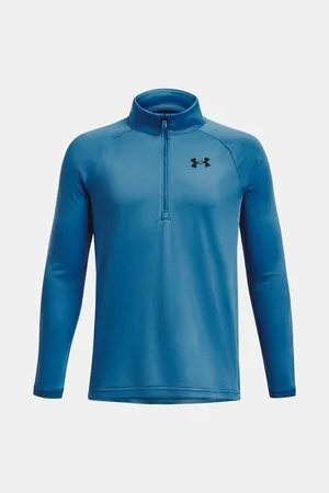 Under Armour Světle modré sportovní tričko UA Tech 2.0 1/2 Zip