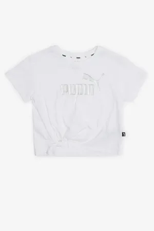 PUMA Bílé holčičí tričko ESS+
