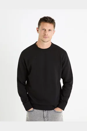 Celio Černá pánská basic mikina Feseven