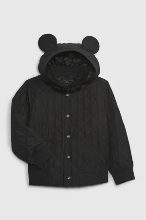 GAP Černá klučičí prošívaná bunda & Disney
