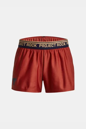 Under Armour Červené holčičí sportovní kraťasy Rock
