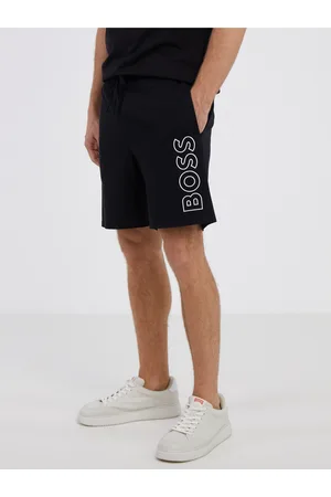 HUGO BOSS Černé pánské pyžamové kraťasy Hugo