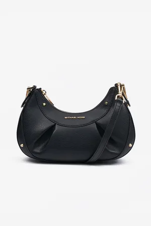 Michael Kors Černá dámská kožená crossbody kabelka