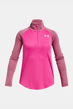 Under Armour Růžové holčičí sportovní tričko Tech