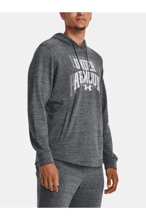 Under Armour Šedá pánská mikina UA Rival Terry Graphic HD