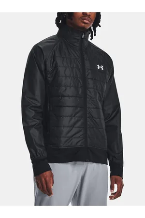 Under Armour Černá pánská prošívaná sportovní bunda INS RUN HBD JKT