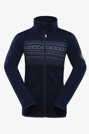 Alpine Tmavě modrý dětský svetr na zip ZEGO