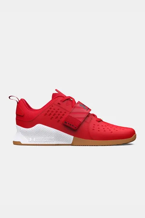 Under Armour Červené kožené sportovní tenisky UA Reign Lifter Unisex