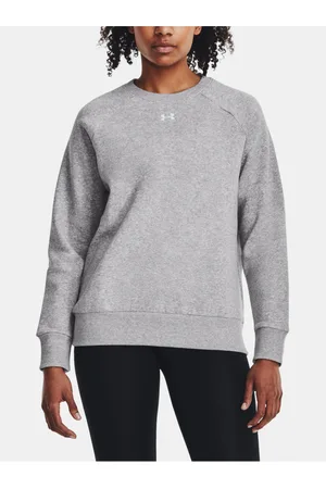 Under Armour Světla šedá mikina UA Rival Fleece Crew