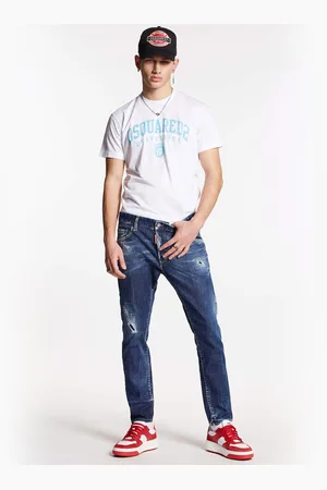 Dsquared2 Modré pánské slim fit džíny