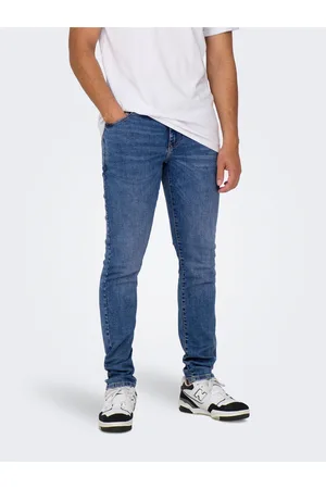 Only & Sons Tmavě modré pánské slim fit džíny Loom