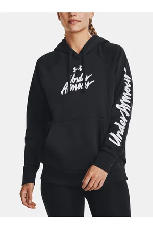Under Armour Černá mikina UA Rival Fleece Graphic Hdy