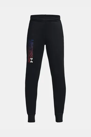 Under Armour Černé sportovní tepláky UA Armour Fleece Graphic Jgr