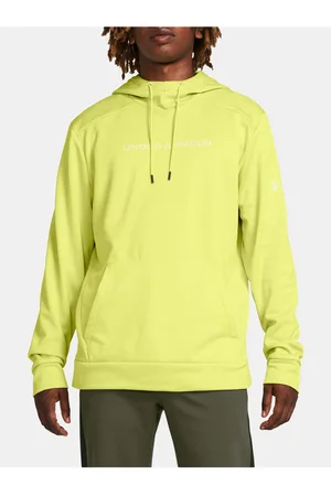 Under Armour Žlutá sportovní mikina UA Armour Fleece Wordmark HD