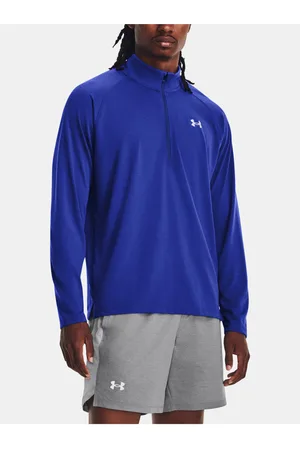 Under Armour Modré sportovní tričko UA STREAKER HALF ZIP