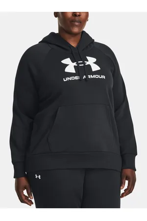 Under Armour Černá mikina UA Rival Fleece Logo Hoodie&