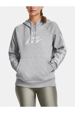 Under Armour Šedá mikina UA Rival Fleece Graphic Hdy