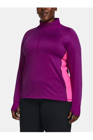 Under Armour Fialové sportovní tričko UA Train CW 1/2 Zip&