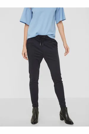 VERO MODA Tmavě modré kalhoty Eva