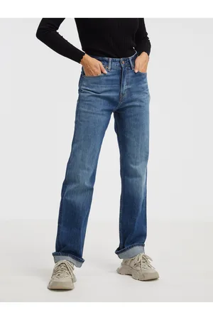 Pepe Jeans Modré dámské flared džíny Robyn Selvedge DK