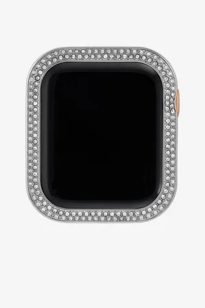 Anne Klein Luneta pro hodinky Apple Watch 40mm s krystaly ve stříbrné barvě