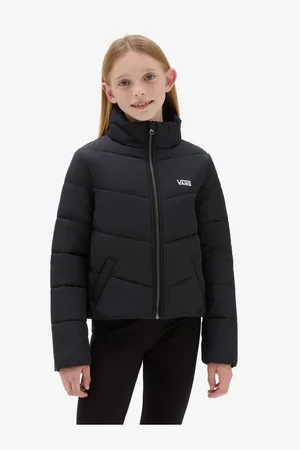Vans Černá holčičí zimní prošívaná bunda Foundry Puffer