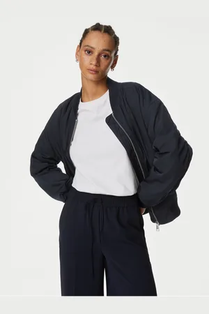 Marks & Spencer Tmavě modrý dámský bomber