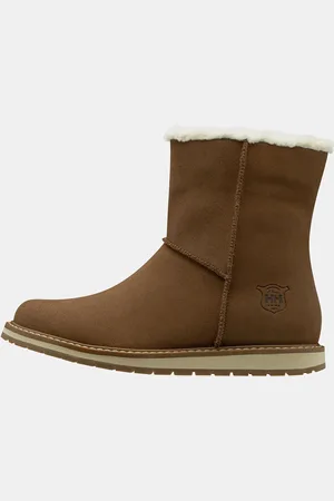 Helly Hansen Hnědé dámské kožené voděodolné sněhule Annabelle