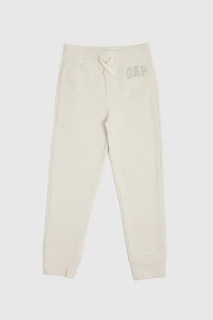 GAP Béžové dětské tepláky s logem