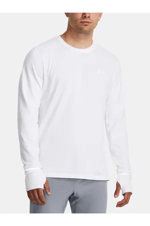 Under Armour Bílé sportovní tričko QUALIFIER COLD LONGSLEEVE