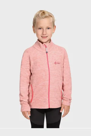 Kilpi Růžová holčičí flísová mikina na zip ALACANT