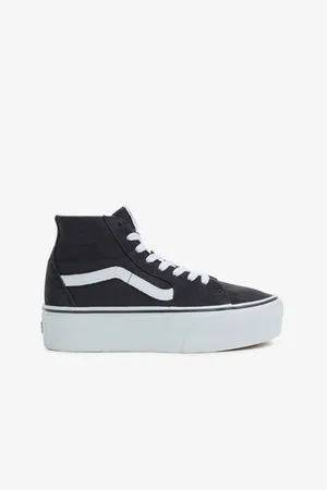 Vans Tmavě šedé dámské kotníkové semišové tenisky UA SK8-Hi Tapered Stackform